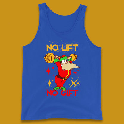 santa workout christmas tank top