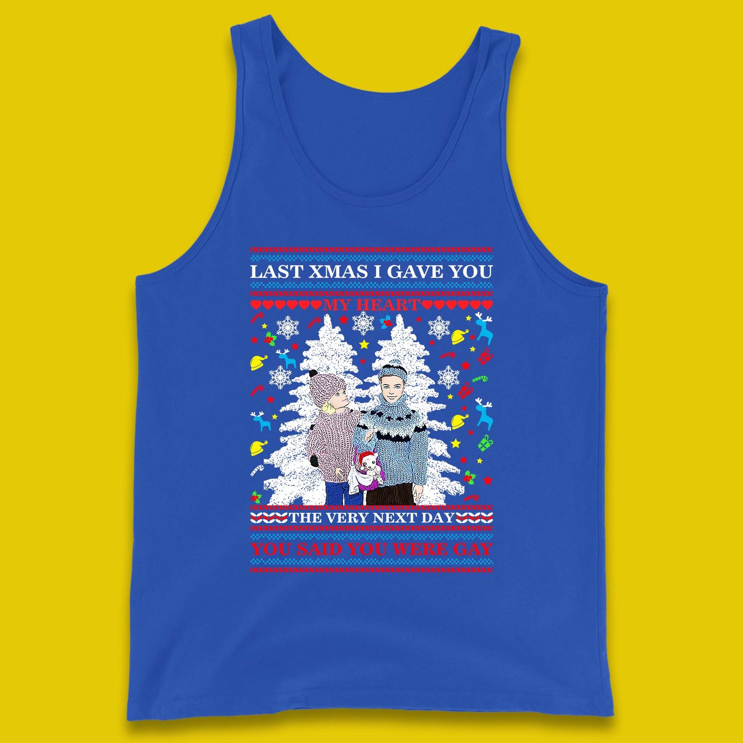 gay christmas tank top