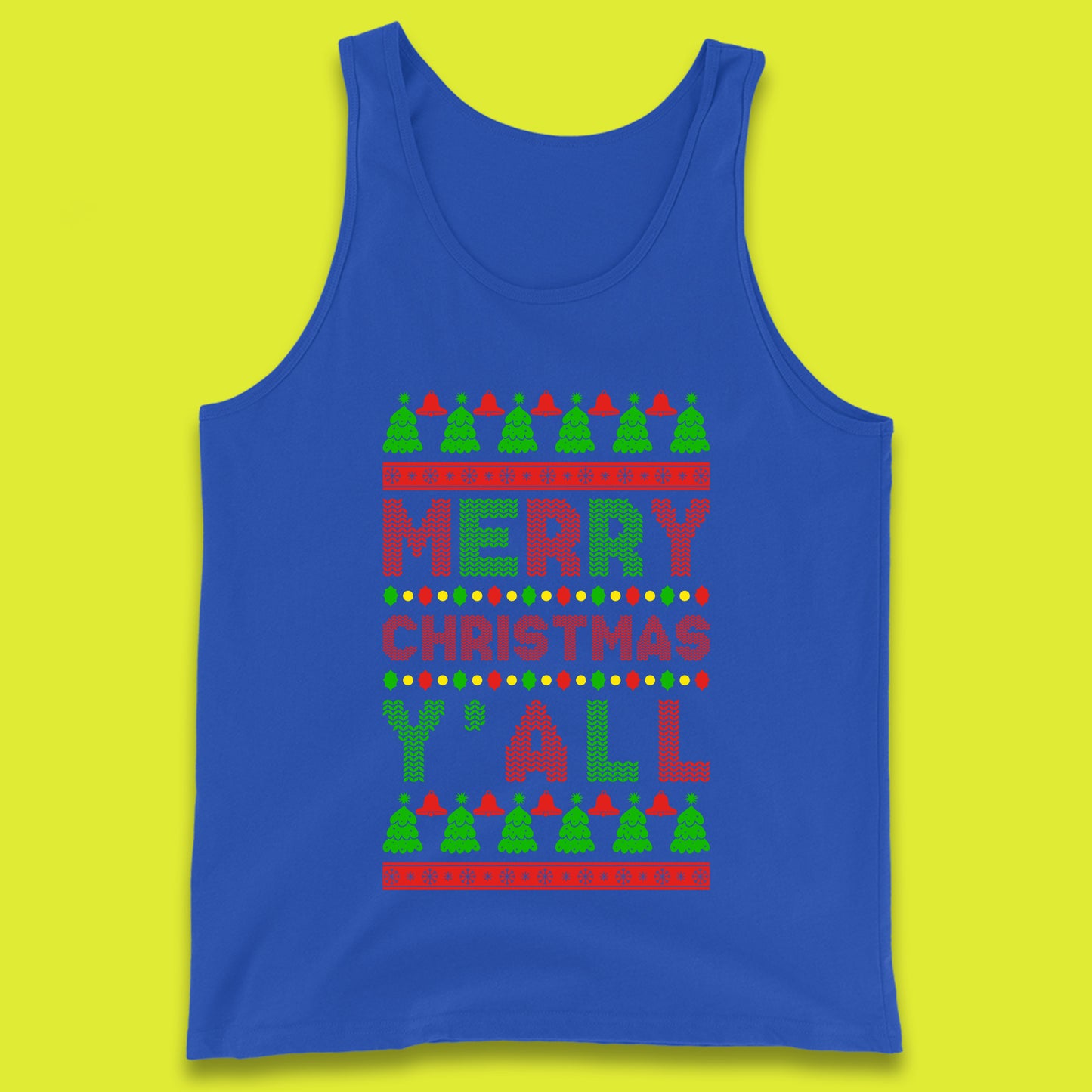 merry christmas y all tank top