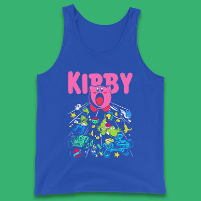 Kirby Consume Karting Mario Kart Ghost Band Heavy Metal Kirby Retro Gaming Tank Top