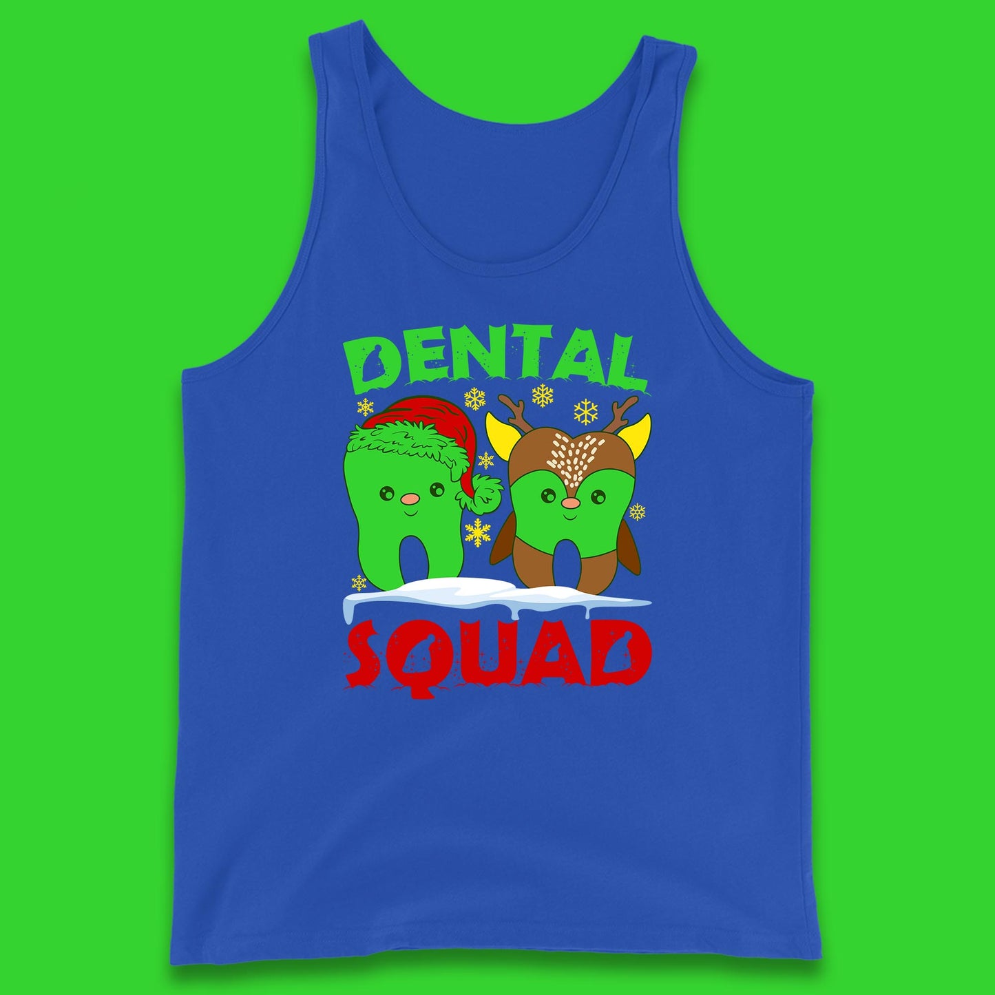 christmas dental squad tank top