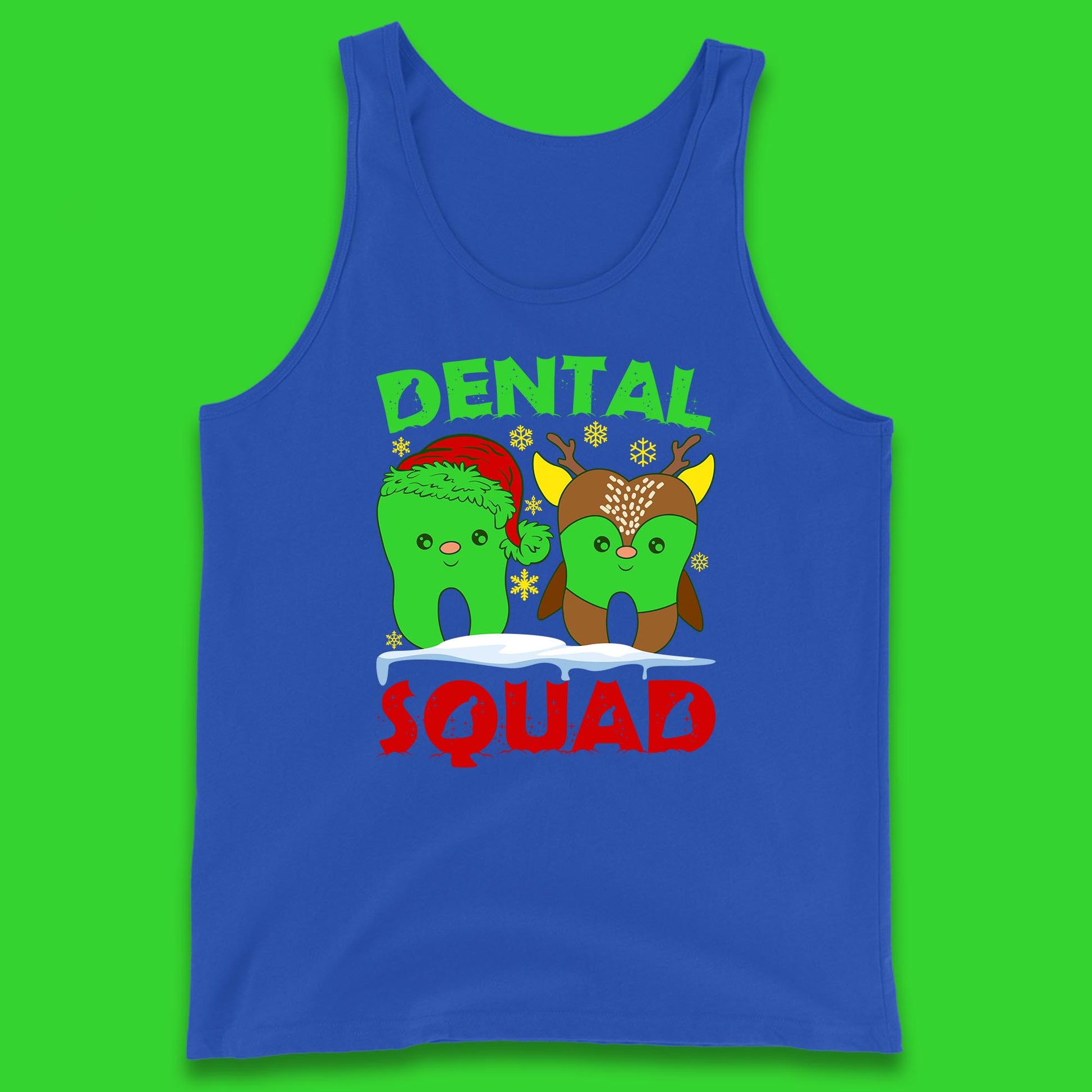 christmas dental squad tank top