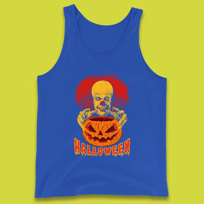 Pennywise Clown Hands Halloween Pumpkin IT Pennywise Clown Horror Movie Fictional Character Tank Top