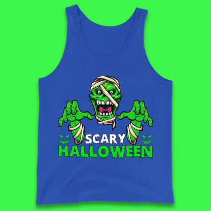 Scary Halloween Skull Zombie Mummy Horror Monster Zombie Hands Scary Vibes Tank Top