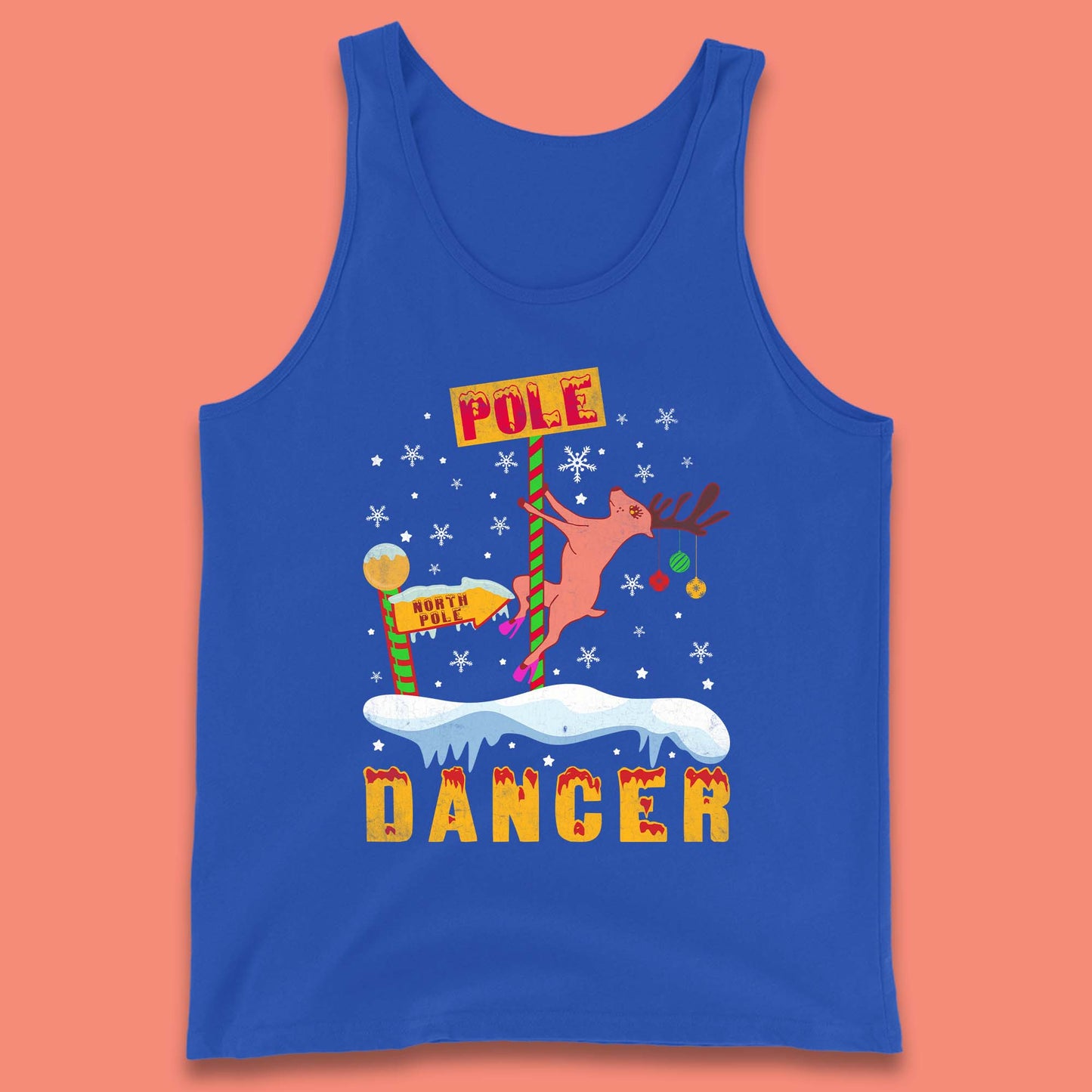 North Pole Dancer Christmas Tank Top