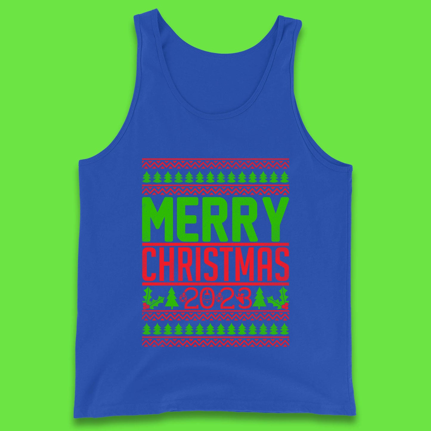 Merry Christmas 2023 Winter Holiday Festive Celebration Xmas Gift Tank Top