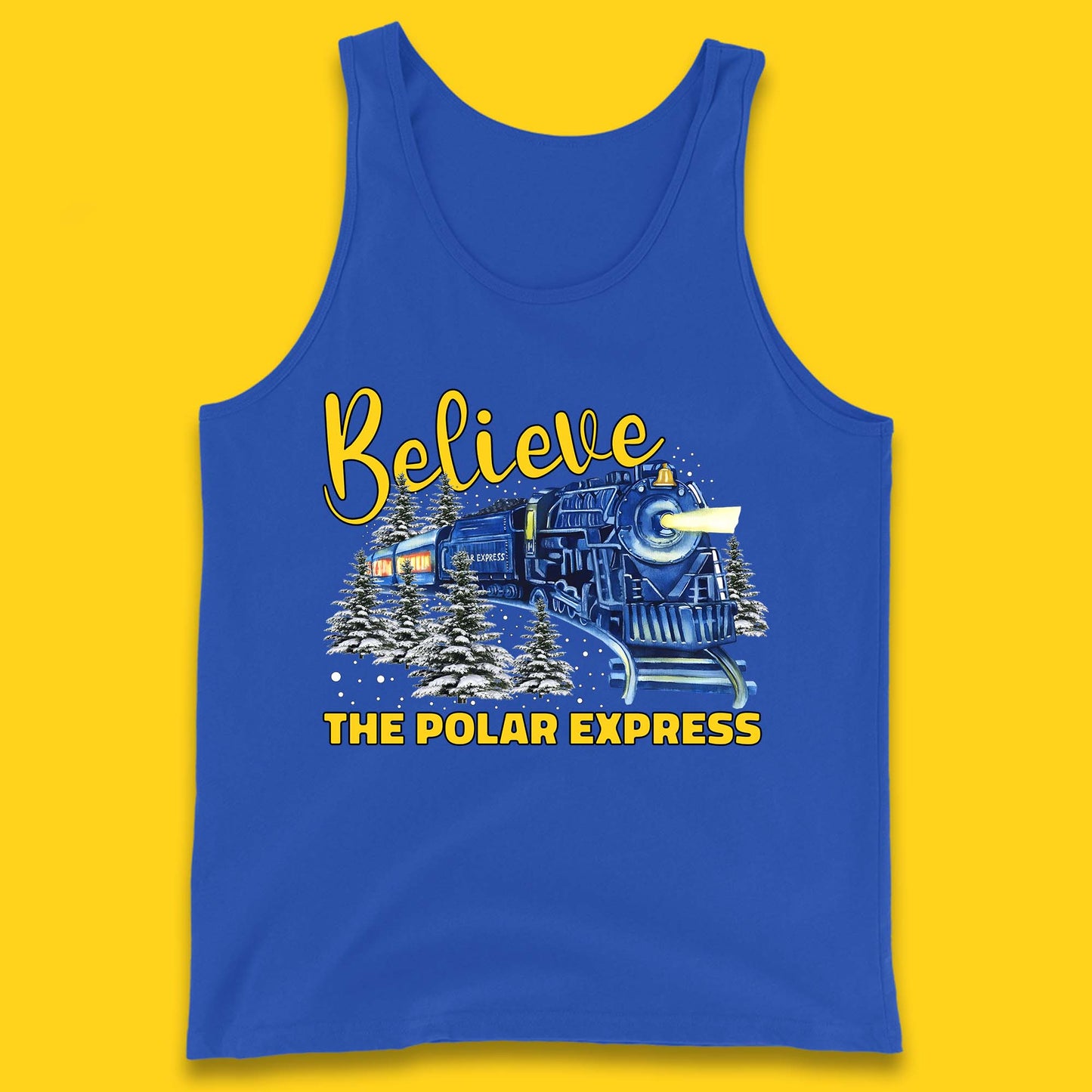 Believe The Polar Express Christmas Train Tank Top