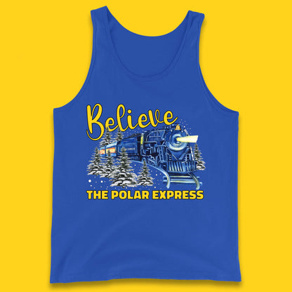 Believe The Polar Express Christmas Train Tank Top