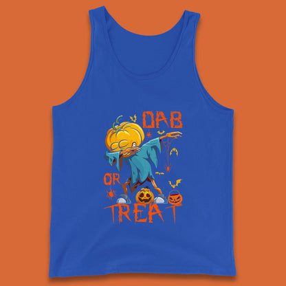 Dab Or Treat Scarecrow Dabs Halloween Dabbing Dance Horror Scary Tank Top