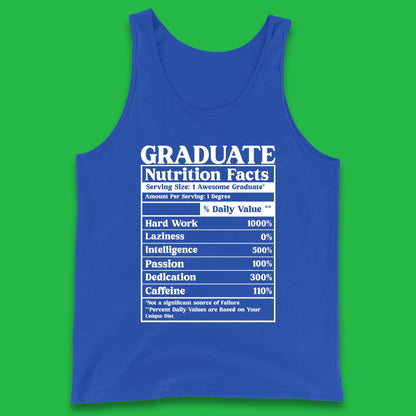 Graduate Nutrition Facts Tank Top