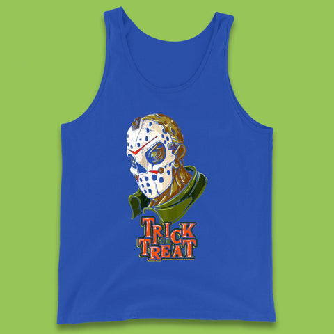 Halloween Trick Or Treat Jason Voorhees Face Mask Horror Movie Character Tank Top