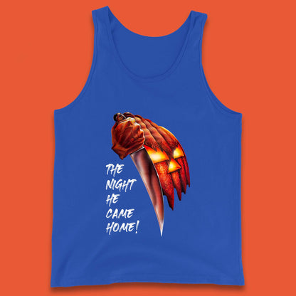 The Night He Came Home Michael Myers Happy Halloween Pumpkin Jack-o'-lantern Tank Top