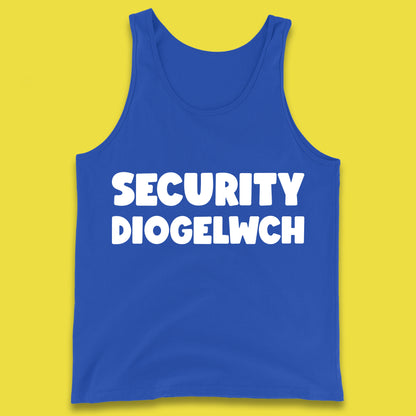 Security Diogelwch Security Services Diogelwch Cymru Workwear Guard Doorman Bodyguard Tank Top