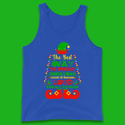 elf christmas quote tank top