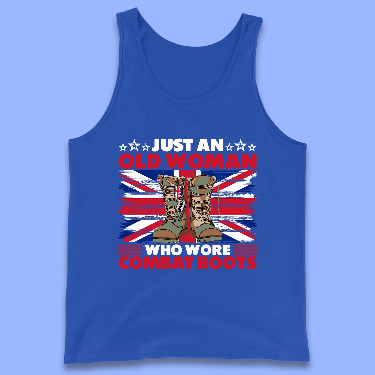 Personalised Just An Old Woman Tank Top