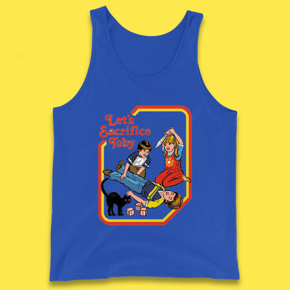 Let's Sacrifice Toby Creepy Incantation Halloween Funny Meme Dark Humor Tank Top