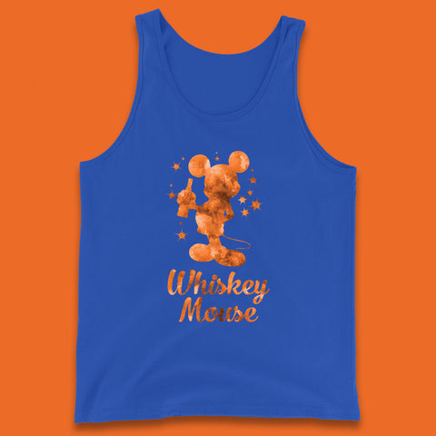 Whiskey Mouse Mickey Minnie Mouse Cartoon Character Holding Beer Bottle Disneyland Whiskey Lovers Tank Top