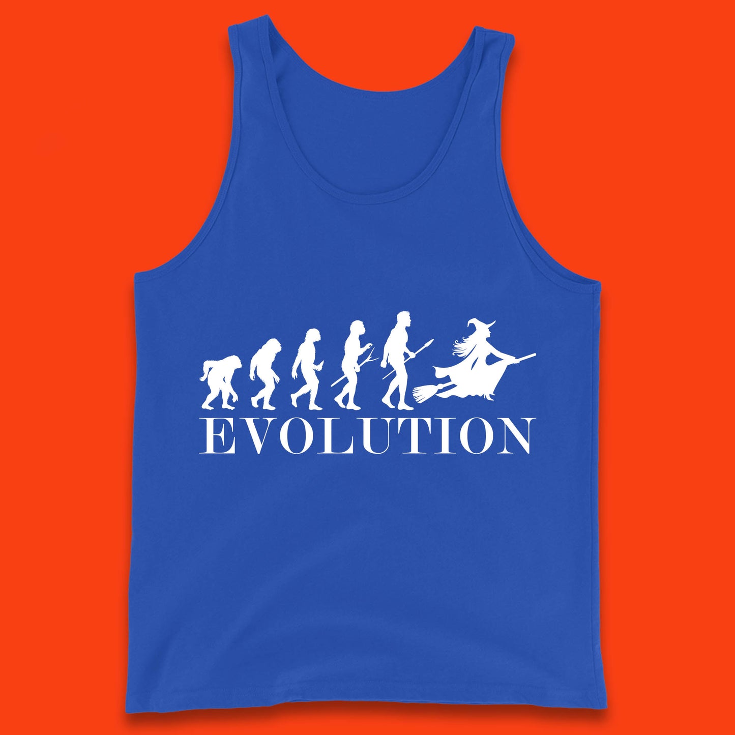 Witch Evolution Halloween Scary Spooky Witch Costume Tank Top