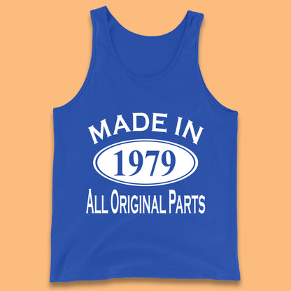Made In 1979 All Original Parts Vintage Retro 44th Birthday Funny 44 Years Old Birthday Gift Tank Top
