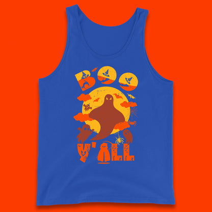 Halloween Boo Y'all Hey Boo Funny Spooky Halloween Party Tank Top