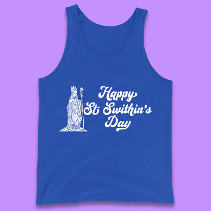 Happy St. Swithin's Day Swithun Weather Folklore Saint Swithun's Day Tank Top
