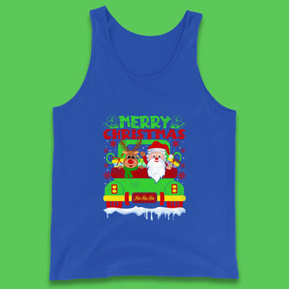 merry christmas truck tank top