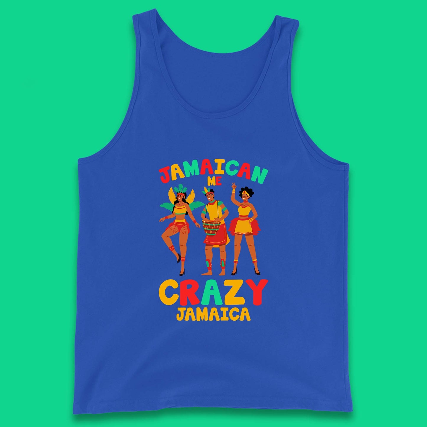 Jamaican Me Crazy Jamaica Rio Carnival Dancer Jamaican Travel Vacation Tank Top