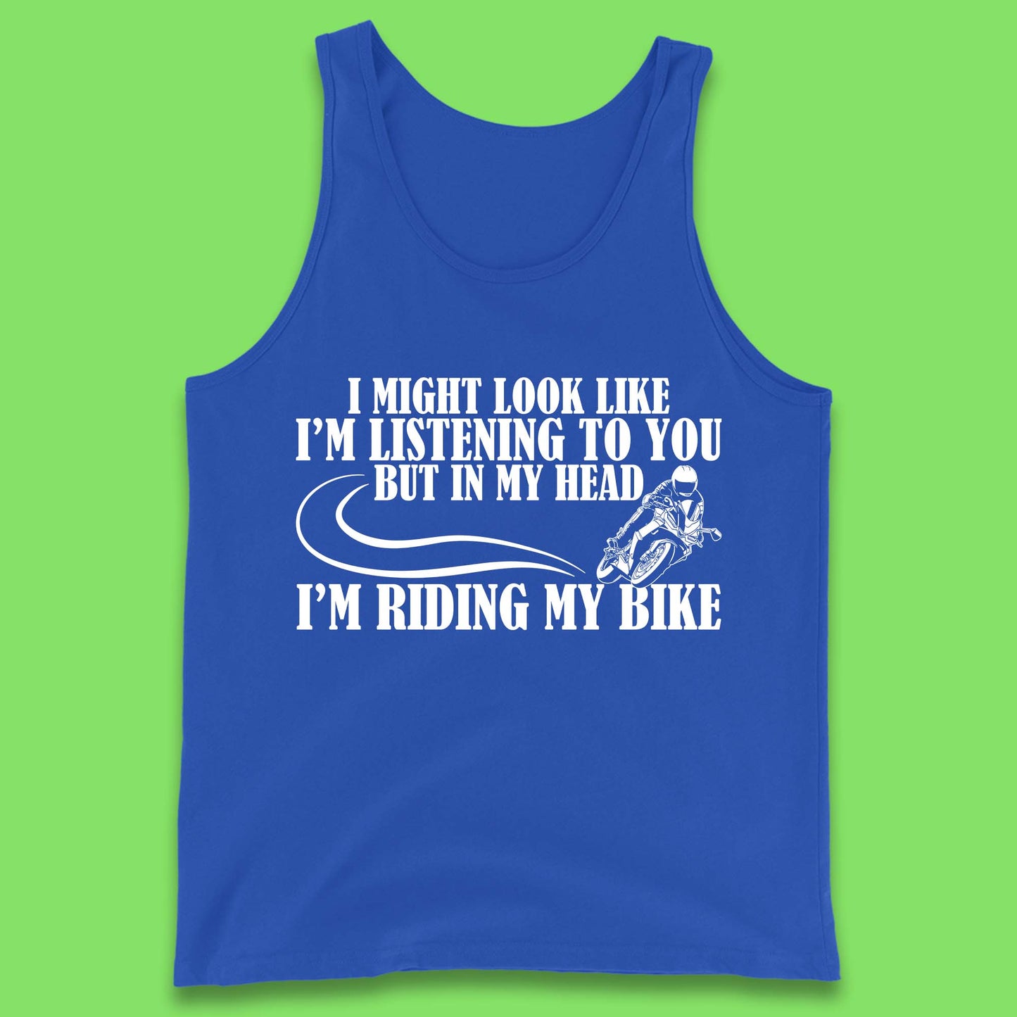 In My Head I'm Riding My Bike Tank Top