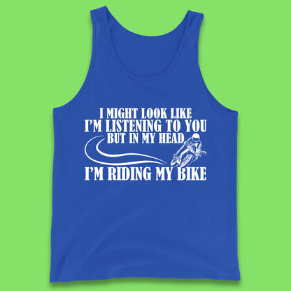 In My Head I'm Riding My Bike Tank Top
