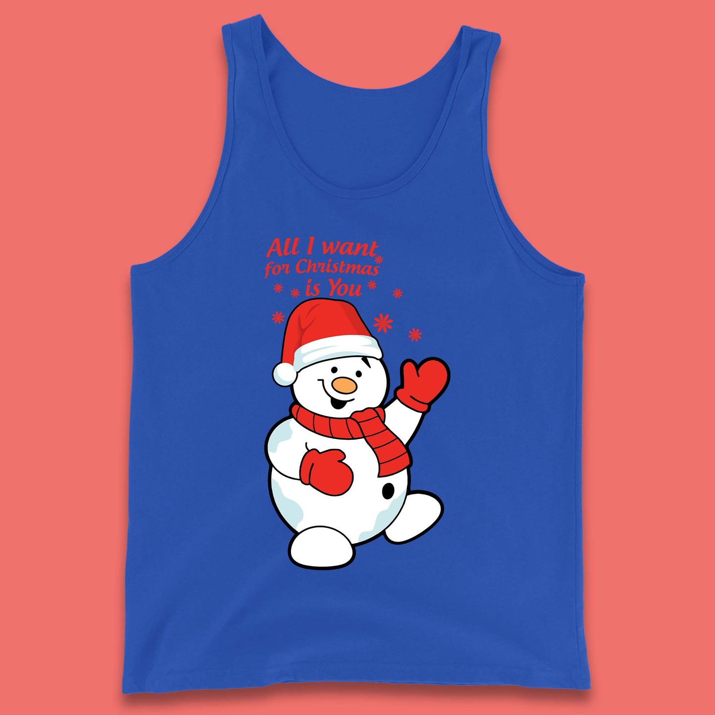 Snowman Christmas Tank Top