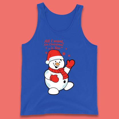 Snowman Christmas Tank Top