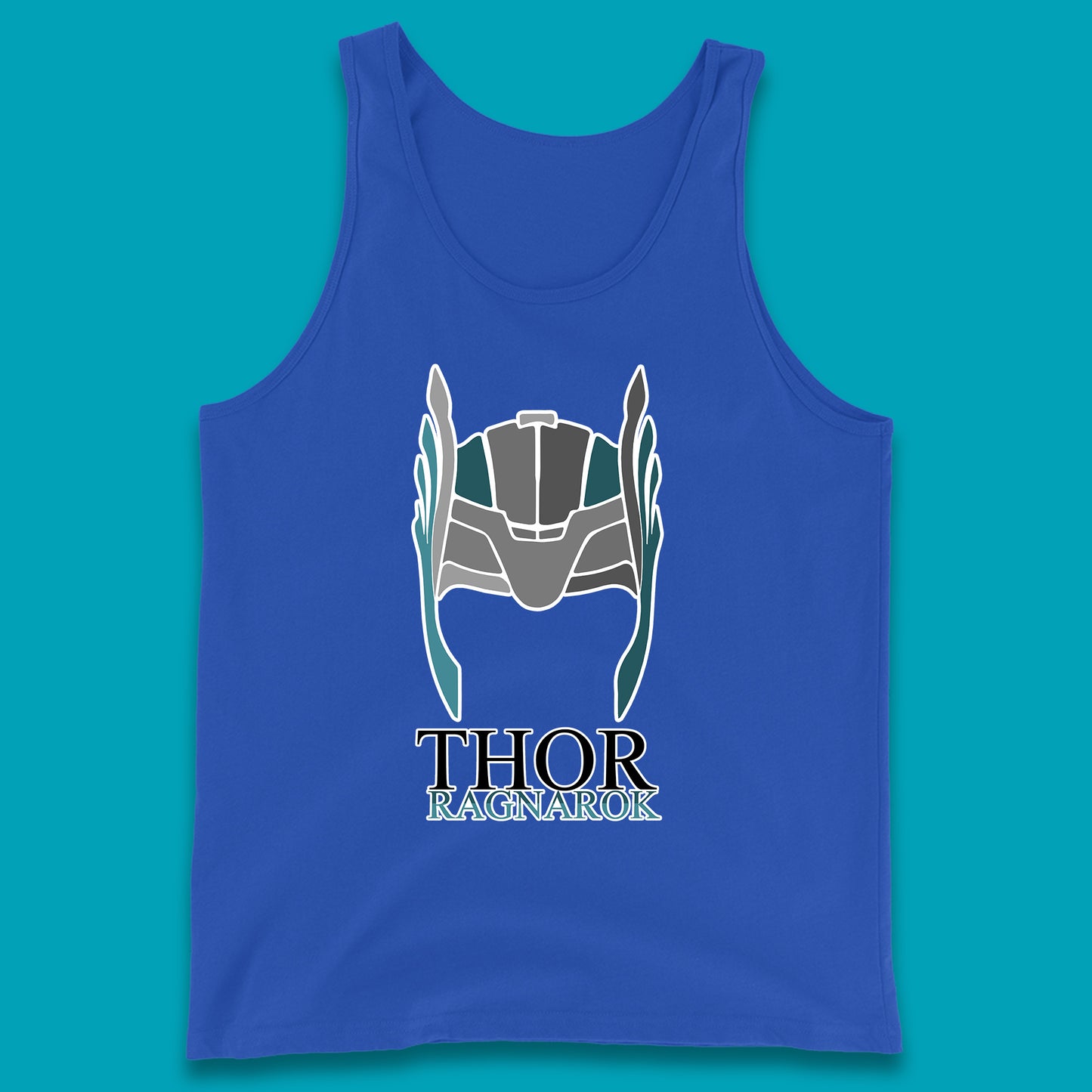 Thor Ragnarok Marvel Avenger Thor Helmet Superhero Movie Character Thor Helmet Ragnarok Tank Top