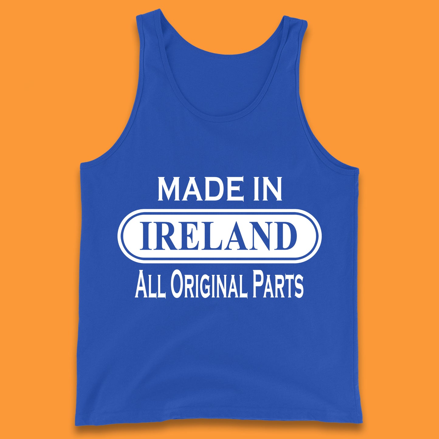 Made In Ireland All Original Parts Vintage Retro Birthday Country In Europe Gift Tank Top