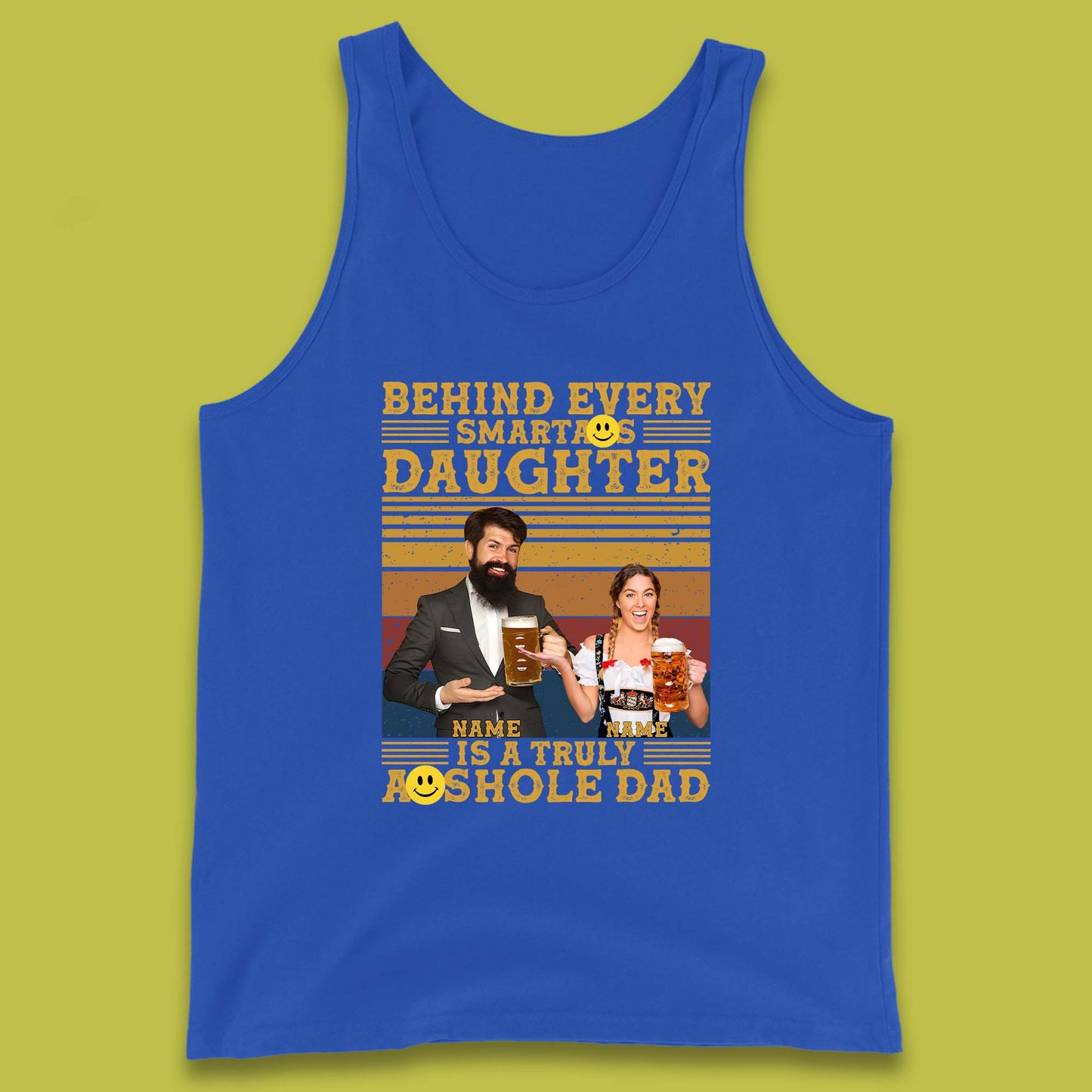 Personalised Truely Asshole Dad Tank Top