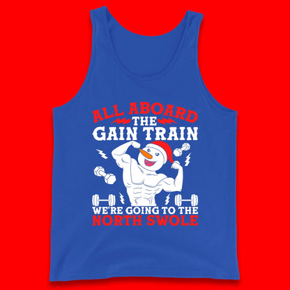 North Swole Snowman Christmas Gym Tank Top