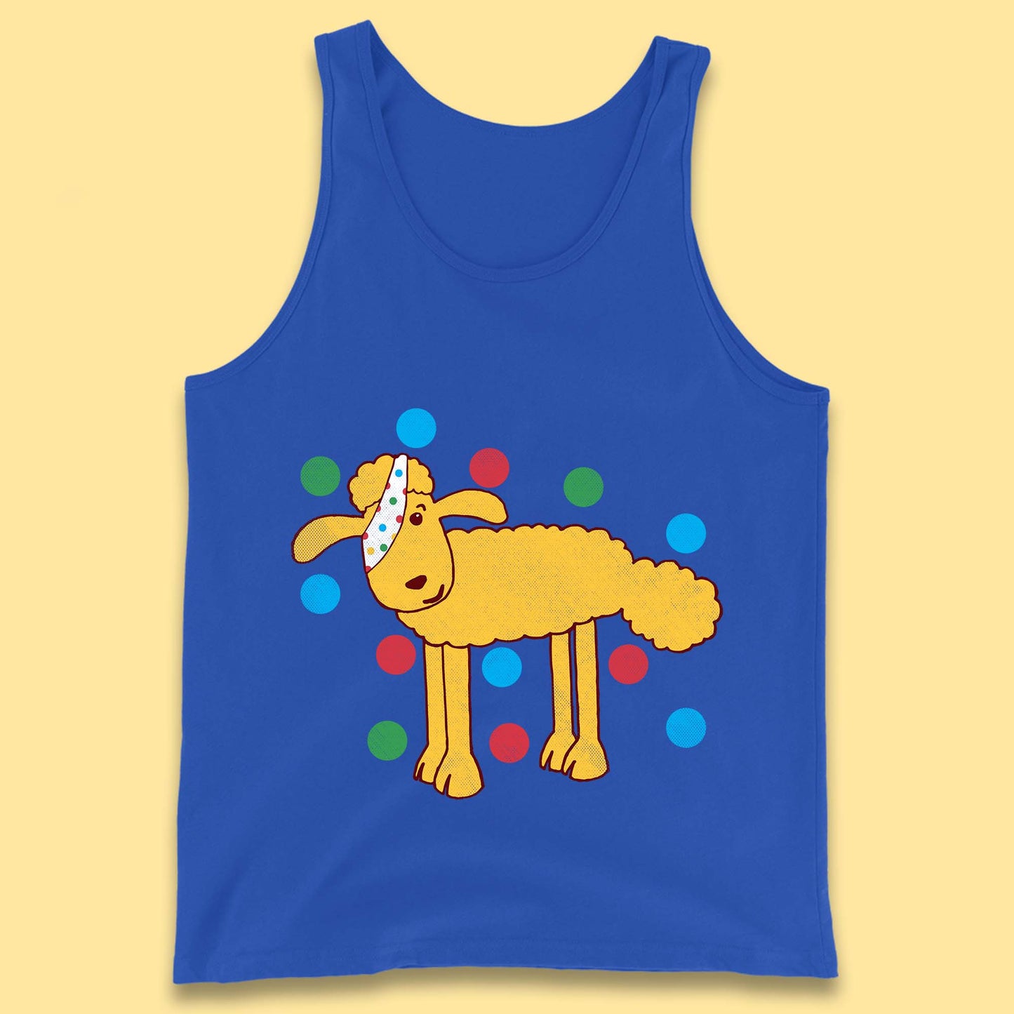 Spotty Pudsey Sheep Children In Need Dotty Spot Charity Raising Pudsey Sheep Tank Top