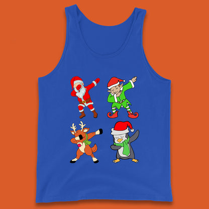 santa claus & friends dabbing tank top