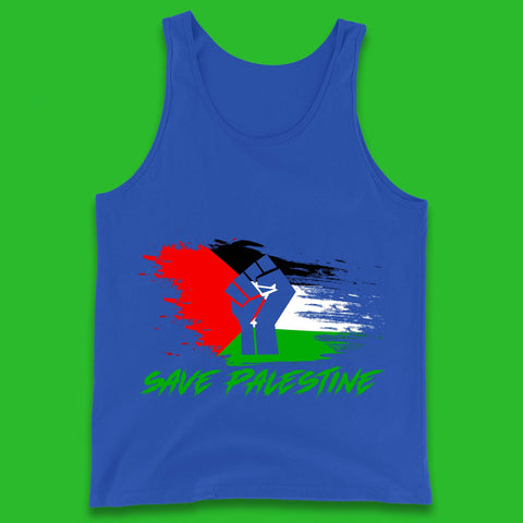 Save Palestine Freedom Protest Fist Palestine Flag Stand With Palestine Support Palestine Tank Top
