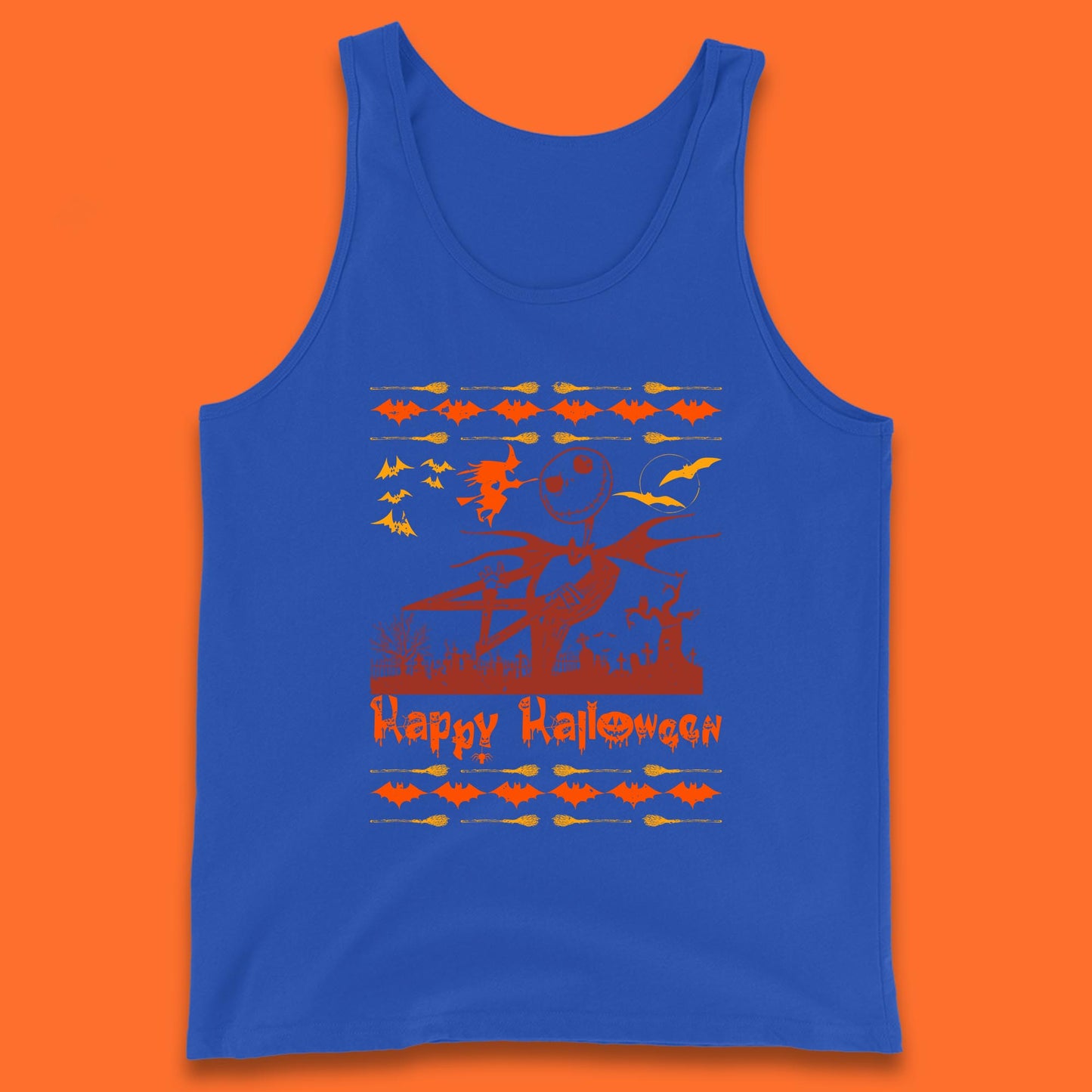 happy halloween tank top