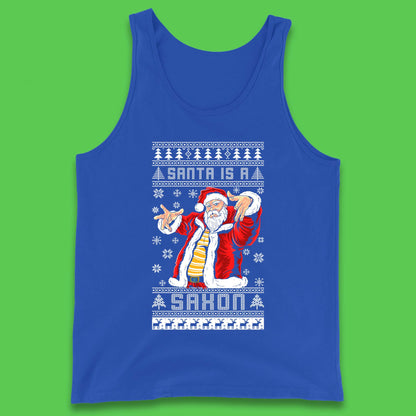 Santa is A Saxon Christmas Tank Top