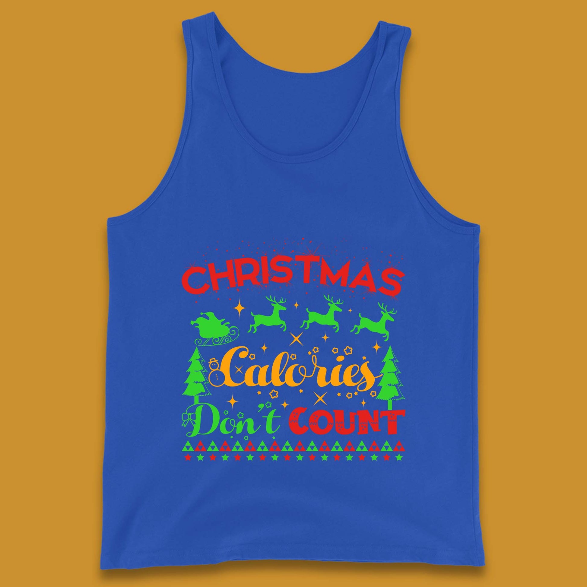 christmas calories don't count tank top