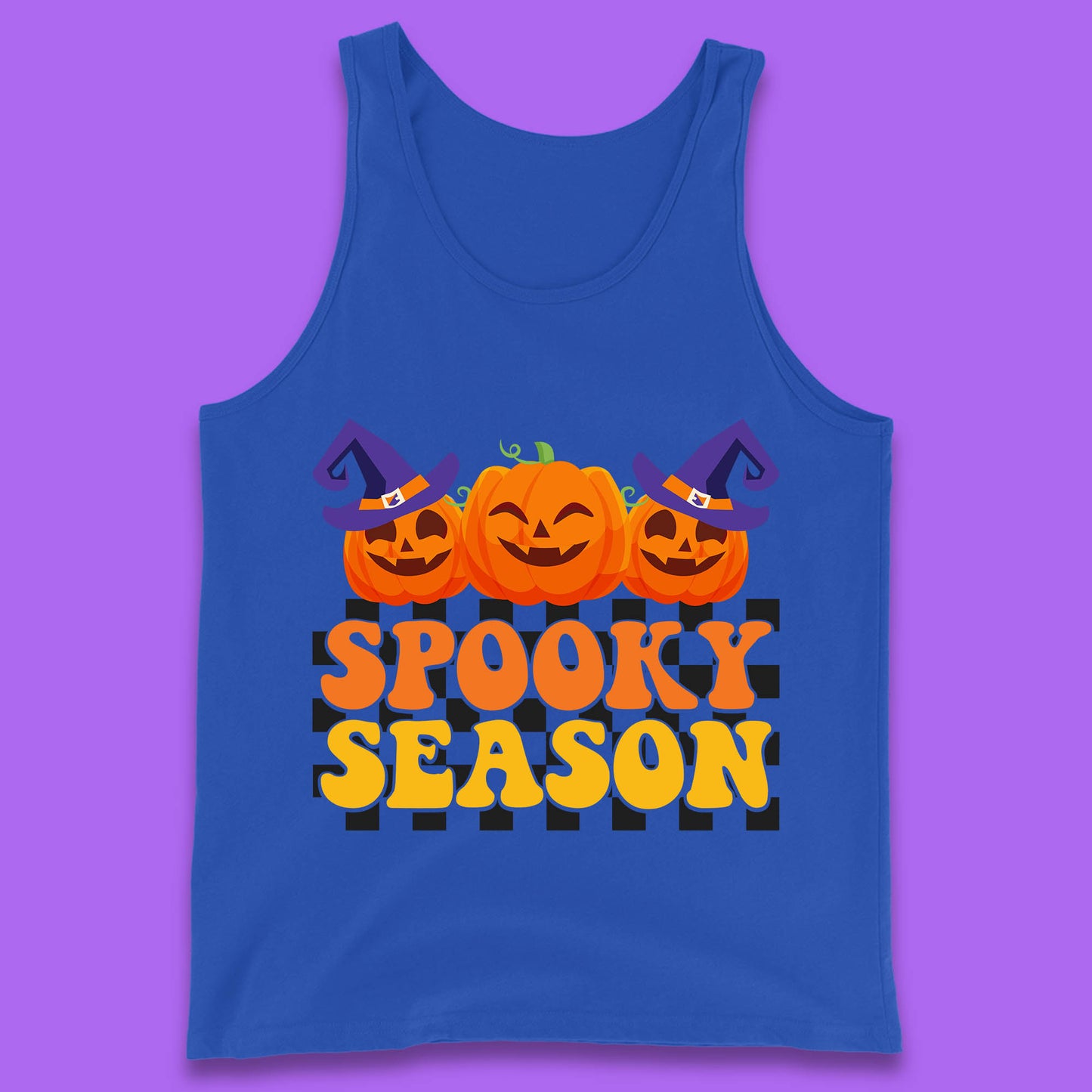 Spooky Season Halloween Jack-O-Lantern Pumpkins Spooky Vibes Tank Top