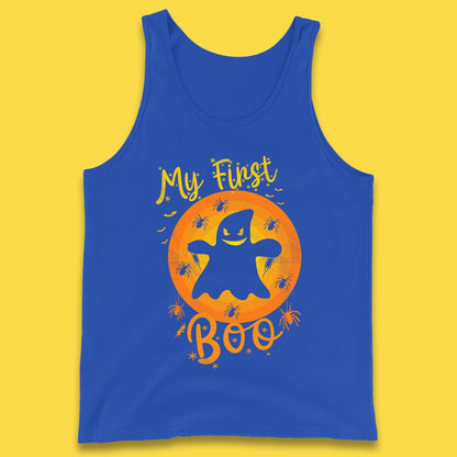 My First Boo Halloween Funny Boo Ghost Horror Scary Creepy Season Tank Top
