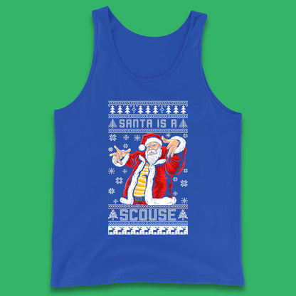 Santa Is A Scouse Christmas Tank Top