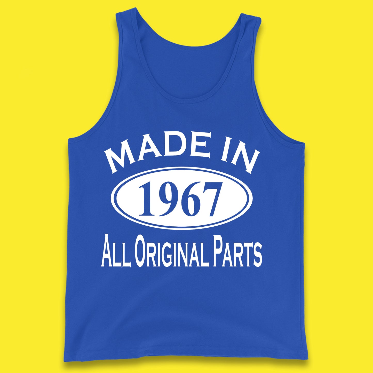 Made In 1967 All Original Parts Vintage Retro 56th Birthday Funny 56 Years Old Birthday Gift Tank Top