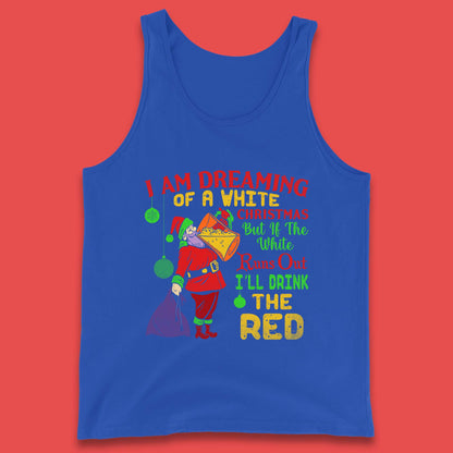 santa claus drinking tank top