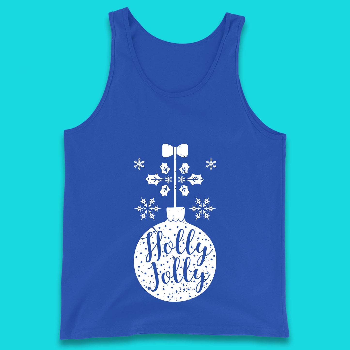 holly jolly christmas tank top