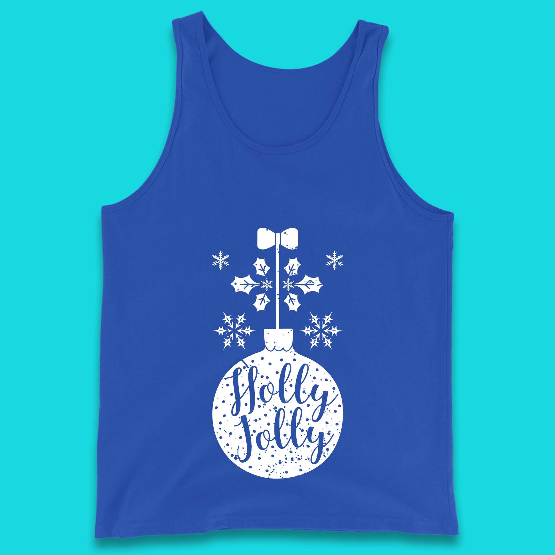 holly jolly christmas tank top