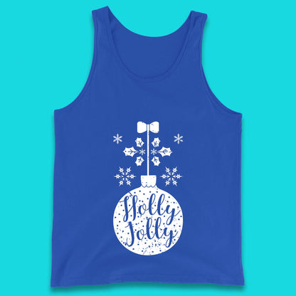 holly jolly christmas tank top
