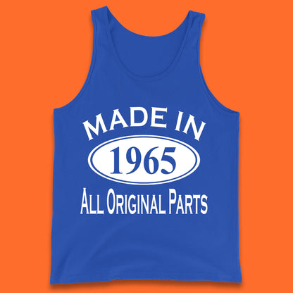 Made In 1965 All Original Parts Vintage Retro 58th Birthday Funny 58 Years Old Birthday Gift Tank Top